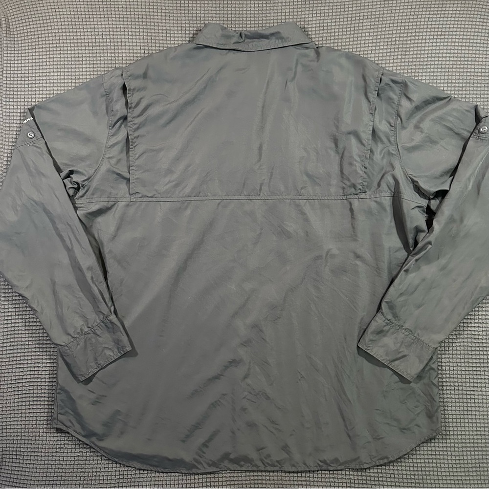 Columbia Sportswear Fishing Shirt Mens XXL Gray Nylon Vented Long Sleeve Outdoor - Picture 5 of 5